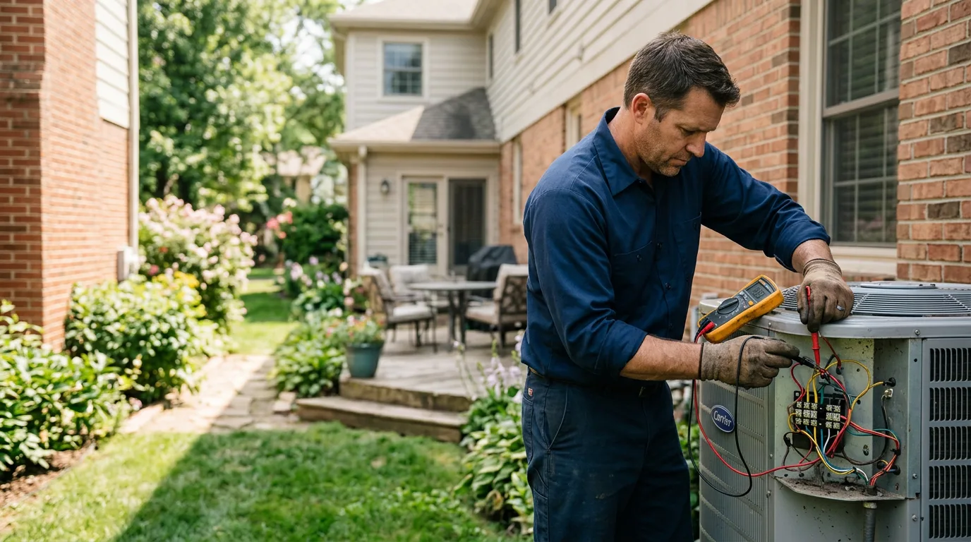 HVAC technician working near Columbia Falls, ME